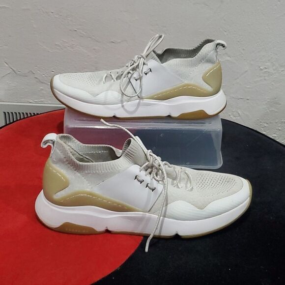 Cole Haan Zero Grand All Day Trainer in White & Beige Size 9 - Picture 1 of 13